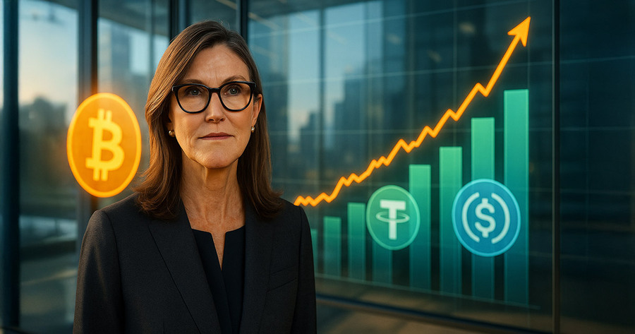 Cathie Wood Perbarui Prediksi Bitcoin seiring Popularitas Stablecoin Meningkat